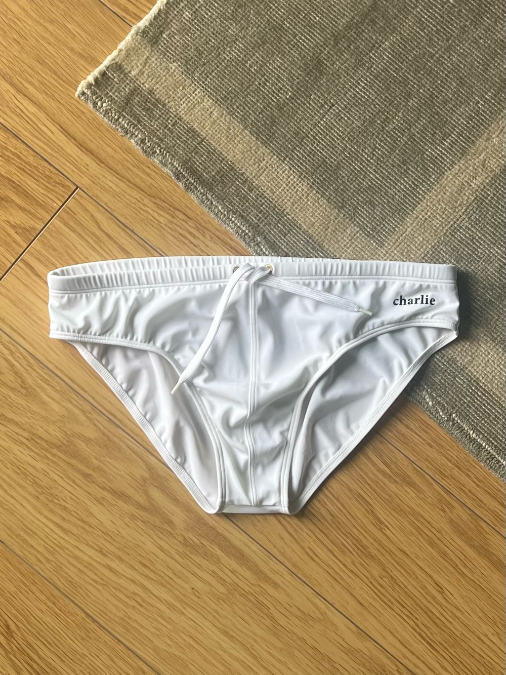 Charlie by Matthew Zink Men’s White Lifeguard Swim Brief